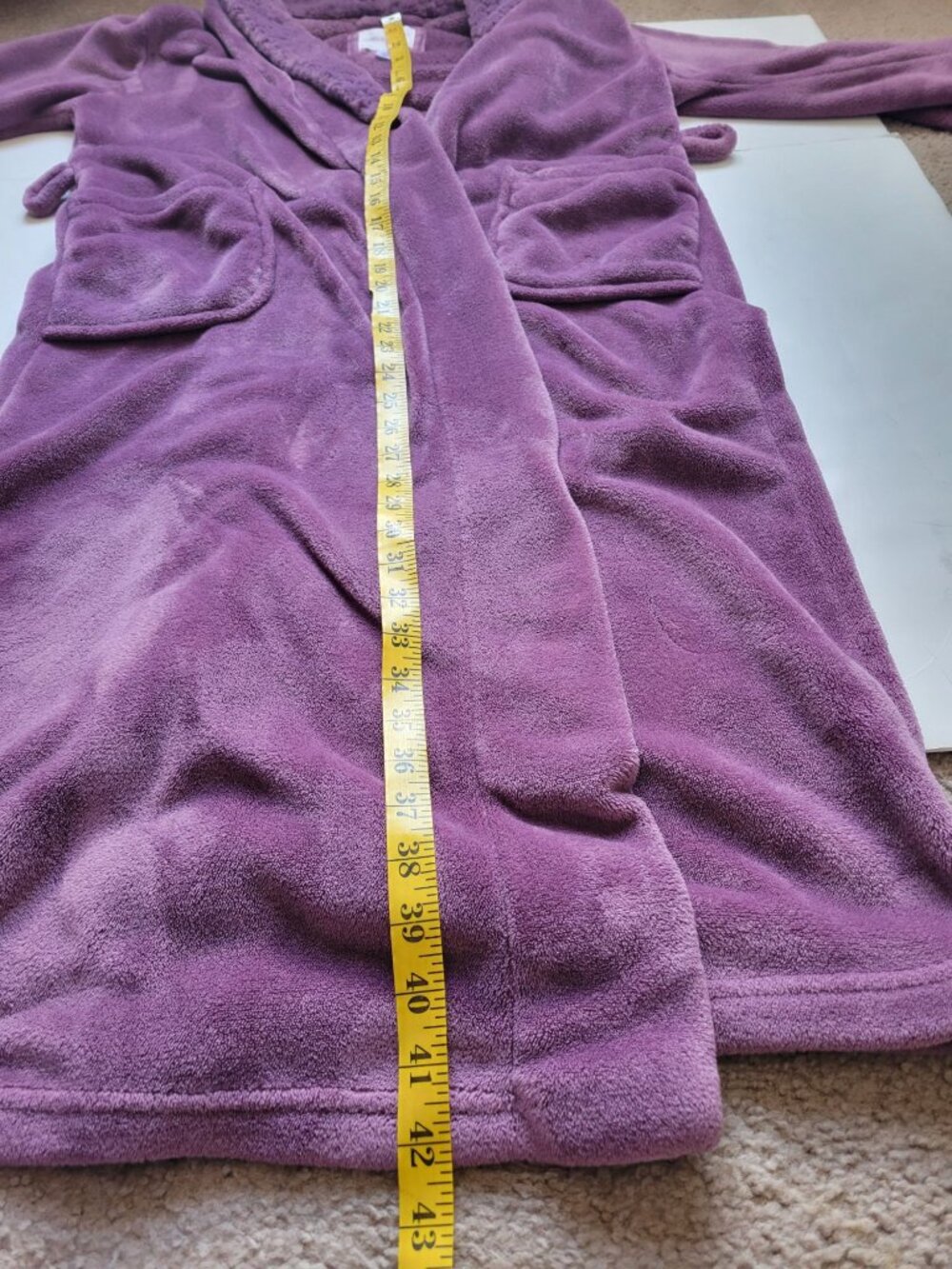 Carole Hochman Women's Shawl Collar Plush Robe Size M Cozy Comfy Loungewear - Picture 12 of 12